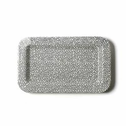Coton Colors Happy Everything By Coton Colors Black Small Dot Mini Entertaining Rectangle Platter
