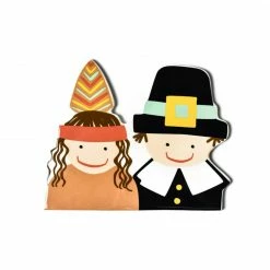 Coton Colors Happy Everything By Coton Colors First Thanksgiving Pilgrim & Indian Big Attachment