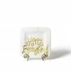 Coton Colors White Stripe Happy Everything Mini Platter Happy Everything By Coton Colors