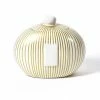 Coton Colors Happy Everything By Coton Colors Happy Everything Gold Stripe Big Cookie Jar