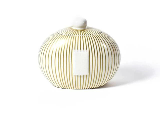 Coton Colors Happy Everything By Coton Colors Happy Everything Gold Stripe Big Cookie Jar 1 Coton Colors Happy Everything By Coton Colors Happy Everything Gold Stripe Big Cookie Jar