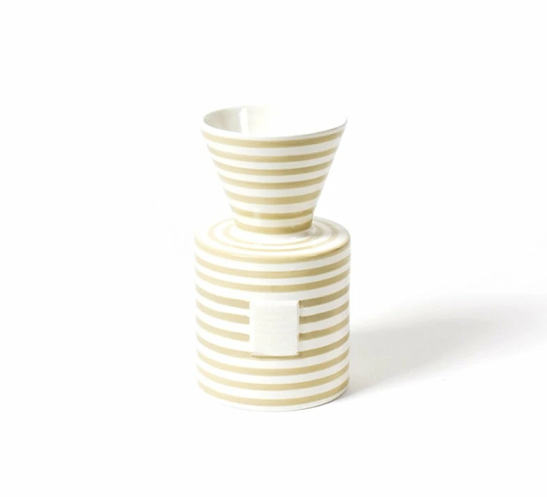 Coton Colors Happy Everything By Coton Colors Neutral Stripe Happy Everything Mini Vase 1 Coton Colors Happy Everything By Coton Colors Neutral Stripe Happy Everything Mini Vase